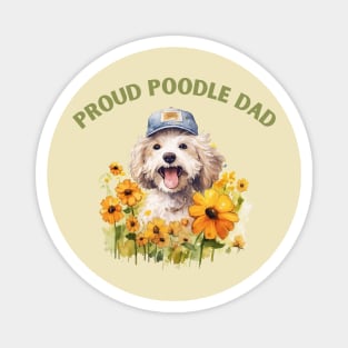 Proud Poodle Dad Magnet